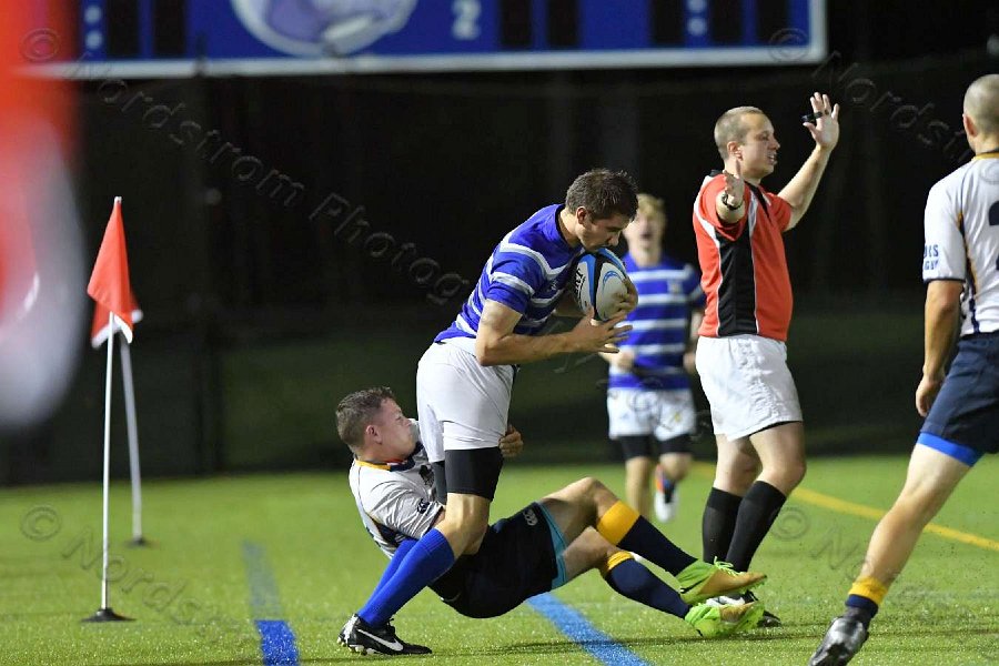 Wheaton Men\'s Rugby vs Mass Maritime.  Photo by Keith Nordstrom